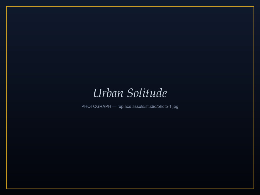 Urban Solitude, Chicago cityscape